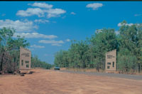 Arnhem Highway entrance to Kakadu National Park - NT Tourism