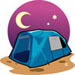 Semi permenant tent - colour-shape-type of tent will vary &copy; 