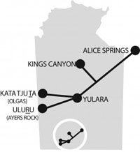 Visit Uluru -Ayers rock , Kings Canyon and Kata Tjuta  -The Olgas all in 3 days