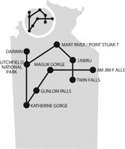 NTK5 5 day Top End, Litchfield National Park, Kakadu National Park and Nitmiluk National Park in Northern Territory Australia a guided safari