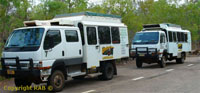 On day 2 and day 3 - Adventure Tours large 4wd for access to the wilderness bush