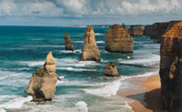 2 Apostles Arch Great Ocean Road Adelaide to Melbourne guided tour Courtesy Tourism Victoria.